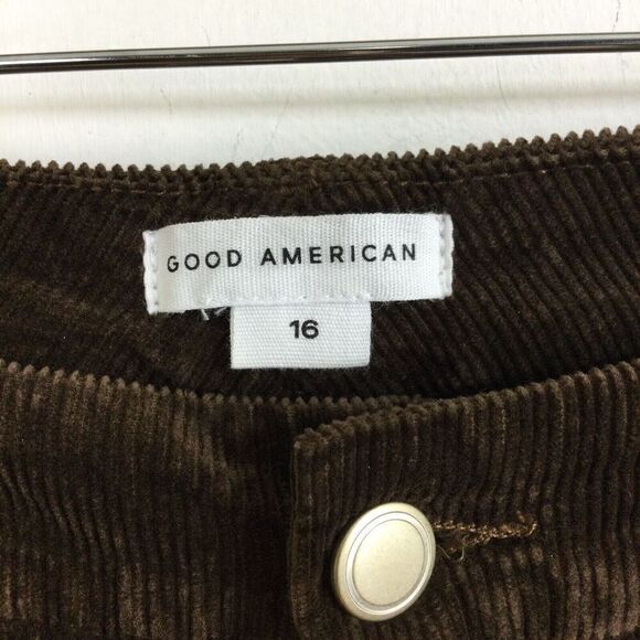 Good American Womens Corduroy Skinny High Rise Jeans Mocha Brown Size 16 NWT - Picture 4 of 11
